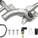 Aluminum Engine Coolant Housing Water Outlet Compatible with 2011-2016 Chevy Cruze, 2012-2020 Chevy Sonic, 2015-2020 Chevy Trax, 2013-2019 Buick Encore 1.4L Replaces 25193922 902-846 55565334 15-11105