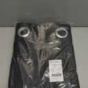 NICETOWN Pitch Black Solid Thermal Insulated Grommet Blackout Curtains/Drapes for Bedroom Window (2 Panels, 42 inches Wide by 63 inches Long, Black)