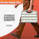 924Pcs Grade 8 Bolts and Nuts Assortment Kit, 1/4-20, 5/16-18, 3/8-16, 1/2-13 Heavy Duty Hex SAE Assorted Bolts Nuts and Washers Kit, Carbon Steel Machine Hardware Screw Sets with Case