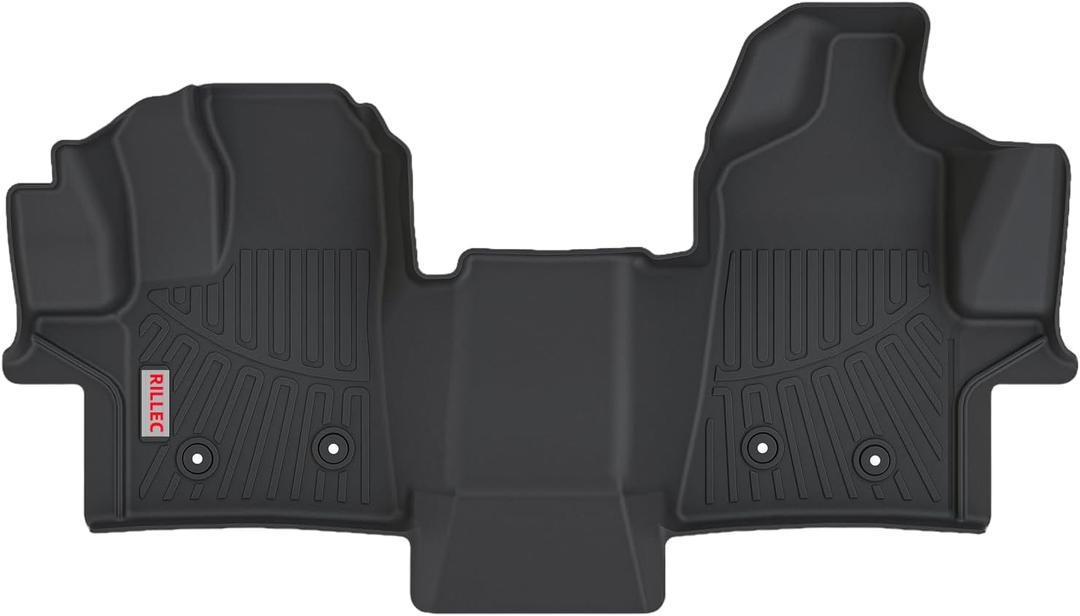 1 PCS Floor Mats Front Liner for 2022-2026 Ford Transit (All Models w/Vinyl Floors),Heavy Duty Slush TPE All Weather Ford Transit Front Accessories 1st Row Floor Liner