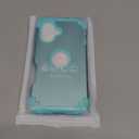 IDweel for iPhone 17 Case with Screen Protector for Women, 3 in 1 Shockproof Slim Fit Hybrid Heavy Duty Hard PC Cover Soft Silicone Bumper Full Body Anti-Fingerprint Case, Glitter Cyan