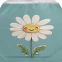 Premium Grill Cover Waterproof White Daisy Barbecue Cover Fade Resistant BBQ Cover Heavy Duty Fits Grill Widths Up to 25 in