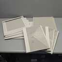 StorageWorks Storage Bins with Lid and Clear Window, Fabric Storage Boxes with Lids, Stackable Basket for Shelves, Closet Organizer and Storage Bins, Brown and Beige, Large, 4-Pack, 13 1/2"x13 1/2"x9 1/4