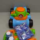 SLOOSH Bubble Lawn Mower Toddler Toys - Pretend Play Bubble Blower Machine Gardening Toy Leak-Proof for Indoor Outdoor Use, Push Toys Preschool Baby Boys Kids Halloween Birthday Gifts (Blue)