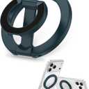 Mag Safe Phone Grip for iPhone 17 Pro Max Apple MagSafe Kickstand, Magnetic Finger Ring Holder,Foldable Magnetic Grip Metal Loop Stand MagSafe Car Mount,iPhone 17e/Air/17Pro/16e/16 Pro Max/15/14/13/12
