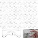 72pcs Large Transparent Tablecloth Clips, PVC Windproof Table Cover Holder Clamps for Indoor Outdoor Picnic, Wedding, Party, Camping