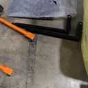 Material Lift Winch Stacker, 440 lbs Capacity Table Cart, 35.4" Lifting Height Manual Forklift Stacker, Pallet Jack Truck Dolly with Swivel Casters and Lift Plate (Orange)