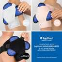 Shoulder Ice Pack for Injuries Reusable: Cold/Hot Therapy Wrap for Rotator Cuff Injuries, Bursitis & Swelling - Gel Ice Pack Reusable Compatible with Suptrust Shoulder Brace for Women and Men, 2 Packs (One Size)