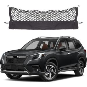 Envelope Style Cargo Net Compatible with Subaru Forester SK New 2025 2024 2023 2022 2021 2020 2019 2018 2017 2016 2015 2014 2013 2012 2011 2010 2009 2008 2007 2006-1998 Trunk Car Rear Tailgate Netting (XXL)