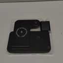 Wireless Charger 3 in 1 Charging Station lPhone Fast Foldable Charging Stand for Apple Multiple Devices with an 18 W Quick Charger for lPhone 16/ 15/ 14/ 13 Pro Max Apple Watch AriPods Pro 2,Black