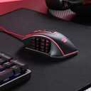 Redragon M990 MMO Gaming Mouse, 32000 DPI High Precision Wired RGB Gamer Mouse w/23 Programmable Buttons, 16 Side Macro Keys, Software Supports, Aluminum Base