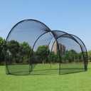MR Batting Cage Baseball Softball, Hitting Cage Net and Frame Backyard Baseball Softball Training Equipment, Freestanding Portable Batting Cage Hitting and Pitching Practice, 20FT