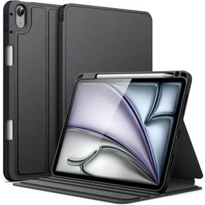 JETech Case for iPad Air 11-Inch M4/M3/M2 (2026/2025/2024), iPad Air 5/4 (2022/2020 5th/4th 10.9-Inch) with Pencil Holder, Slim Folio Stand Protective Tablet Cover, Multi-Angle Viewing (Black)