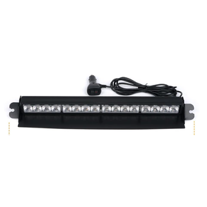 Xprite Windshield Dash Strobe Light Bar w/Suction Cups, Super Bright White LED Visor Rear Deck Window Hazard Warning Flashing Lights for Emergency Law Enforcement POV Vehicles Trucks