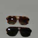 livho Trendy Polarized Square Aviator Sunglasses Women Men Square Eyewear Frame, Retro Sun Glasses for Women Men 2025 Shades