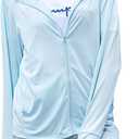 Women's UPF 50+ UV Sun Protection Clothing Zip Up Lightweight Hoodie Hiking Sun Shirt (2XL)