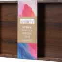 Spriieny 14.9''x10.2''x1.57'' Bamboo Wooden Tray with Handles, Rectangular Natural Solid Wood, Walnut Dark Brown Color Serving Tray.Suitable for Kitchen,Bedroom,Breakfast,Coffee,Decorative,Party Bars.