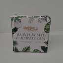 SnapPea Baby Activity Mat. Jungle Baby Play Gym Mat, Tummy Time Mat with 8 Baby Toys and Handle. Non Slip, Soft 37in Baby Play Mat. Portable Baby Gym, Infant Floor Playmat for Playroom, Nursery (Green/Brown)