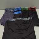 Hanes Moves Boys' Anti-Chafe Boxer Brief Underwear, Black, 6-Pack, Large