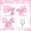 2 x Christmas Coquette Pink Bow Decorations 24x30 Inch and 12 Pcs Pink Candlestick Bow Decor for Wedding Bridal Shower Room with Fixed Hook Coquette Kitchen Party Centerpieces Table Decoration