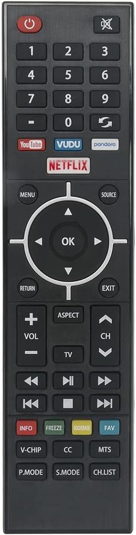 New Replacement Remote Control Applicable for RCA Virtuoso LED UHD Smart TV RHOS581SM RNSMU5036-B RNSMU6536-B RNSMU7536