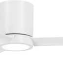 Ceiling Fans with Lights 42 Inch, Quiet 3CCT Modern LED Ceiling Fans with Remote for Bedroom, Living Room, Kitchen, 6 Speeds, Reversible DC Motor, Timer, Memory, White