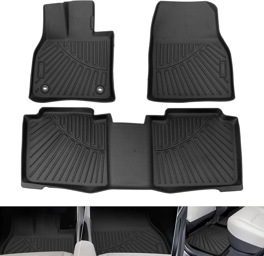 Orybot Front Rear Seat Floor Liners Carpet All Weather Protection Guard Liners 1st and 2nd Row Full Set Car Mats