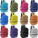 20-Pack 17" School Backpacks for Kids - Backpacks in Bulk for Elementary, Middle, and High School Students, 12 Assorted Colors