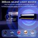 2pack Fly Catcher Indoor,Fruit Fly Traps Indoor for Home,Wall Sconce Fly UV Light Trap for Capturing Flies,Moths, Gnats with 10 Sticky Glue Boards, Bug Catcher Indoor, Light Flying Insect Trap -Black