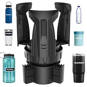 Automatic Car Cup Holder Expander, Large Water Bottles Holder for Yeti, Hydro Flask, Nalgene, Stanley, Owala 24/32/45/50 oz Travel Tumbler & Mug, Adjustable Car Cup Insert Accessories (CH03, 1PACK)