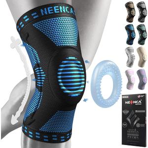 NEENCA Professional Knee Brace for Pain Relief, Medical Knee Support with Patella Pad & Side Stabilizers, Compression Knee Sleeve for Meniscus Tear, ACL, Joint Pain, Runner, Workout (Small)