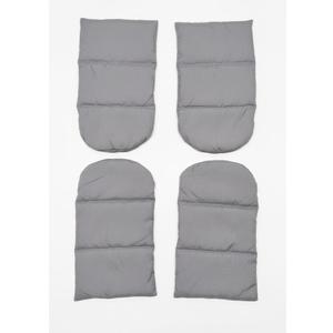 4 Gray Bags With Small Balls Inside