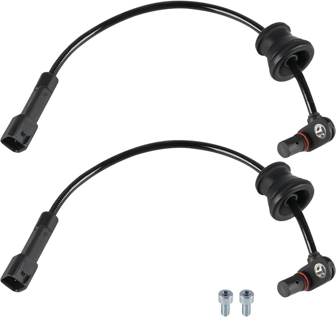 2 Pcs ABS Wheel Speed Sensor Compatible with Chevy Equinox 2010 2011 2012 2013 2014 2015 2016 2017, GMC Terrain 2010 to 2017, Rear ABS Sensor, Replacement for 25913456, 23348259