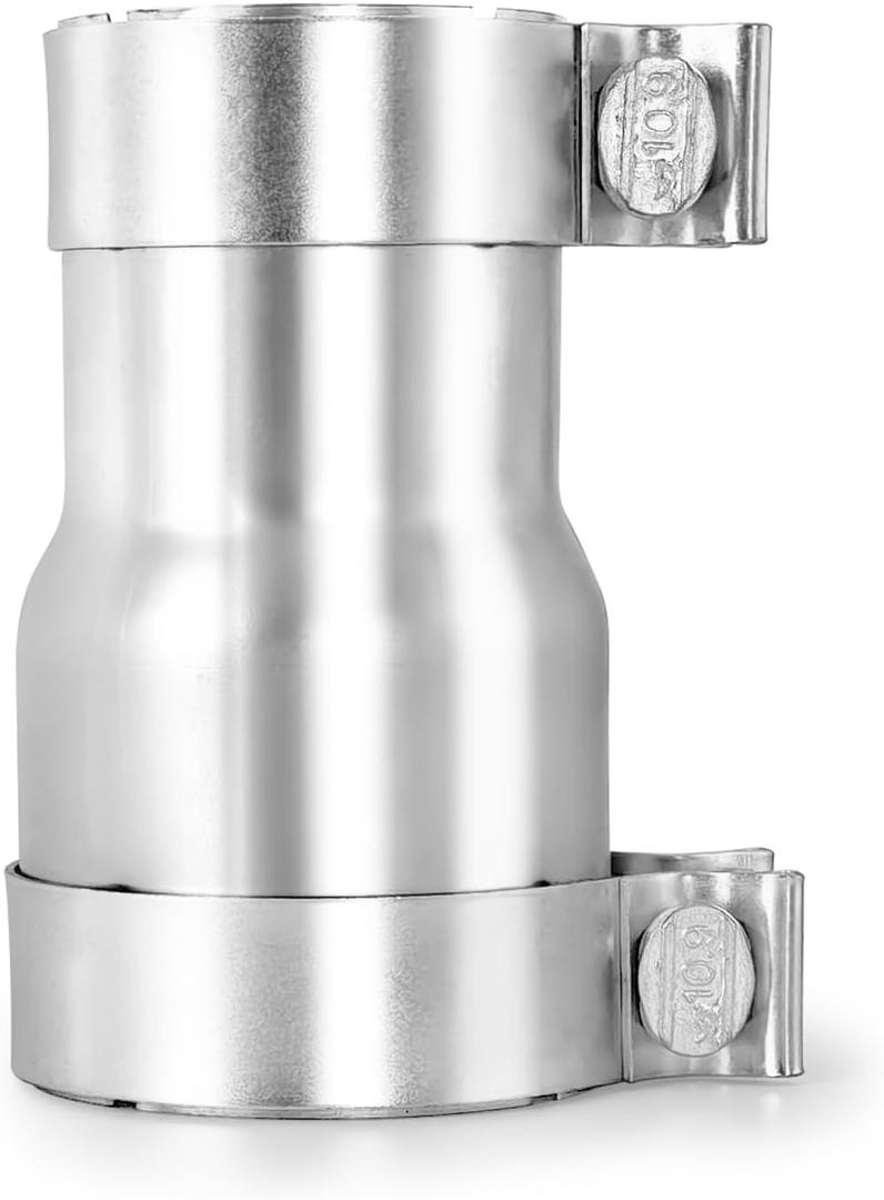 2.5 to 3 Inch Exhaust Adapter, 2.5" ID to 3" ID Exhaust Reducer Connector Pipe with Clamp