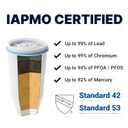 ZeroWater 7-Cup 5-Stage Water Filter Pitcher 0 TDS for Improved Tap Water Taste - IAPMO Certified to Reduce Lead, Chromium, and PFOA/PFOS