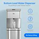 Brio Moderna Bottom Load Water Cooler Dispenser - Tri-Temp, Adjustable Temperature, Self-Cleaning, Touch Dispense, Child Safety Lock, Holds 3 or 5 Gallon Bottles, Digital Display and LED Light