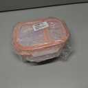 Palksky Lunch Containers Meal Prep Containers Stainless Steel, 2 Compartment Food Storage Containers with Leak-Proof Lids, Reusable Airtight Bento lunch Boxes, Kitchen Storage, Freezer (3 Packs)