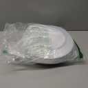 FOCUSLINE Gold Plastic Plates Set of 60, Disposable Plates with Gold Rim 30 Dinner Plates 10" and 30 Salad Dessert Appetizer Plate 7", Elegant Fancy Heavy Duty Wedding Party Plates