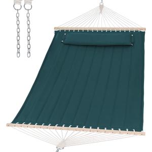 SUNCREAT Hammocks Replacement Hammock for Stand, 475 lbs Capacity, Two Person Patio Hammock for Outside, Dark Green