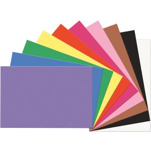 Prang (Formerly SunWorks) Construction Paper, 10 Assorted Colors, 12" x 18", 100 Sheets