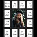 DUENPY 12x16 School Year Picture Frame K-12 Displays One 5x7 Photo and Twelve 2.5x3.5 Pictures Graduation Photo Collage Wall Hanging Collage School Picture Frame Black