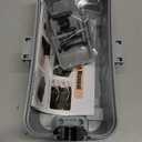 Hrensaw Small Weatherproof Electrical Connection Box(Inner 5.5 x 3 x 2.2inch),Outdoor Electrical Box,Waterproof Extension Cord Covers for Plug, Extension Cables, Holiday Lights,Grey