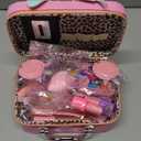 Kids Makeup Kit for Girls - Girls Makeup Kit Toys, Real Washable Cosmetic Set with Storage Case, Kids Play Makeup Set for Christmas Birthday Gift 3 4 5 6 8 10 11 12+ Years Old, Pink