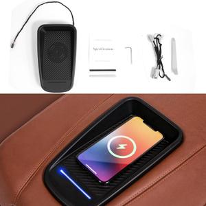 Xipoo Wireless Charger Compatible with 2015-2020 Cadillac Escalade Wireless Charging Tray Pad Replacement for 2015-2020 Cadillac Escalade Accessories