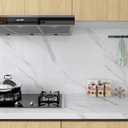 48x78 inch Wide White Marble Contact Paper for Countertops Cabinets Waterproof Marble Peel and Stick Wallpaper Removable Self-Adhesive Marble Vinyl Wrap Film Wall Covering for Kitchen Bathroom