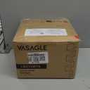 VASAGLE Corner Shelf Wall Mount, 5-Tier Floating Corner Bookshelf, Plant Shelf for Bedroom, Living Room, Bathroom, Home Office, Cloud White