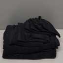 GLAMBURG Ultra Soft 8-Piece Towel Set - 100% Pure Ringspun Cotton, Contains 2 Oversized Bath Towels 27x54, 2 Hand Towels 16x28, 4 Wash Cloths 13x13 - Ideal for Everyday use, Hotel & Spa - Black