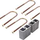 4" Lowering Block Kit and U-bolts Kit,Universal Leaf Spring Lowering Block Kit