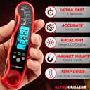 Alpha Grillers Meat Thermometer Digital Instant Read Food Thermometer for Cooking & Grilling Professional Kitchen Gifts for Men, Dad & Mom