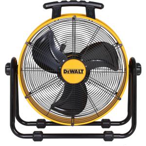 DEWALT DXF2042 Industrial Fan, 20 Inch High Velocity Fans with 3-Speed Adjustable Tilting Head, Drum Fan for Outdoor, House and Warehouse, Yellow